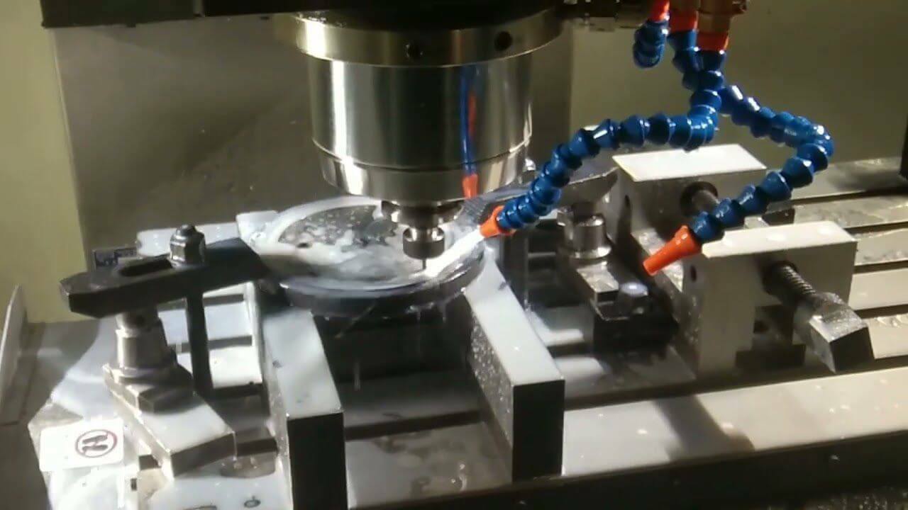CNC lathe for aluminum and steel cutting